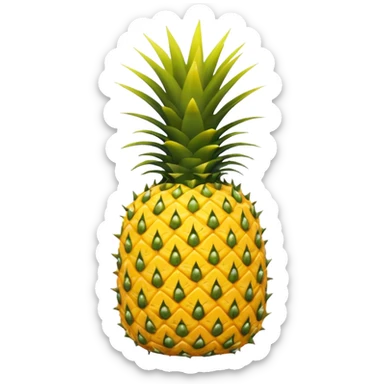 upside down pineapple sticker