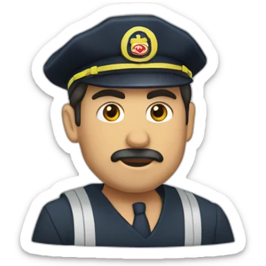 Barco quemandose sticker