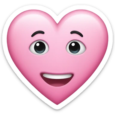 pink heart sticker