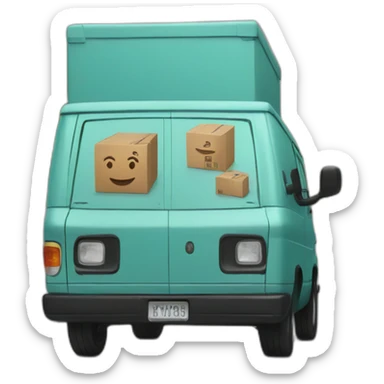 Amazon prime delivery van sticker