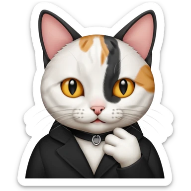 cat naughty nosepicking sticker