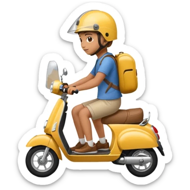 Ride on scooter sticker