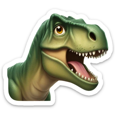 Crying T. rex sticker