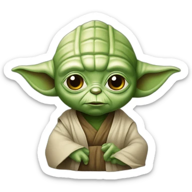Star wars yoda sticker