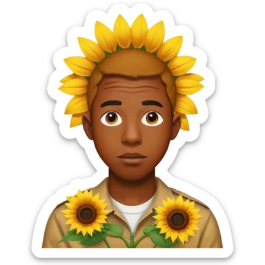 Tyler the creator with sunflower sticker