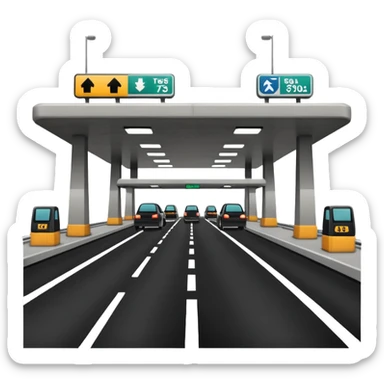 expressway toll station sticker