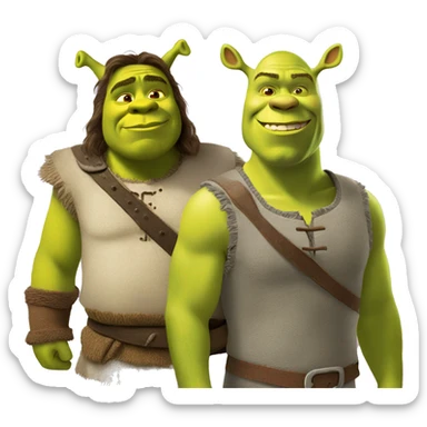 Shrek with donkey sticker