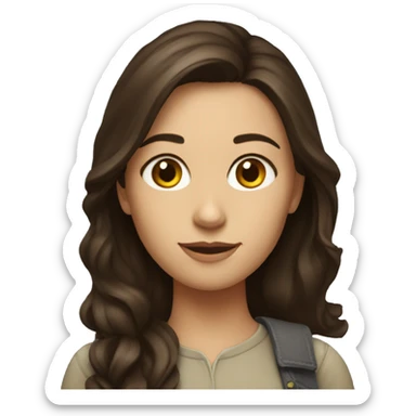 a brunette developer that looks like my picture sticker