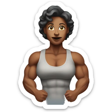 a muscle mommy sticker