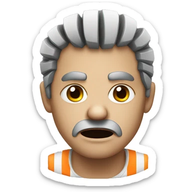 an angry prisoner sticker