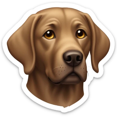 Brown Labrador retriever  sticker