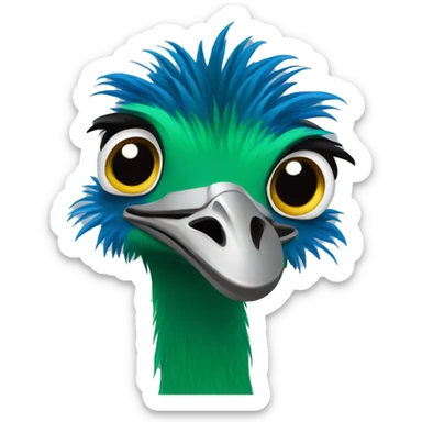 limu emu crying  sticker