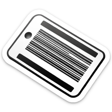 Barcode label sticker