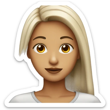 Mysterious girl sticker