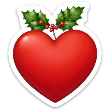 kiss mark with christmas vibes sticker