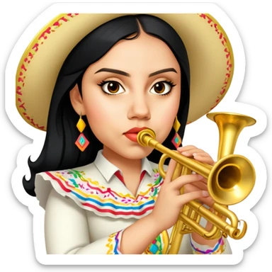 Mariachi Trumpet Player sticker