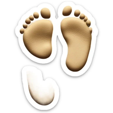 Baby footsteps sticker