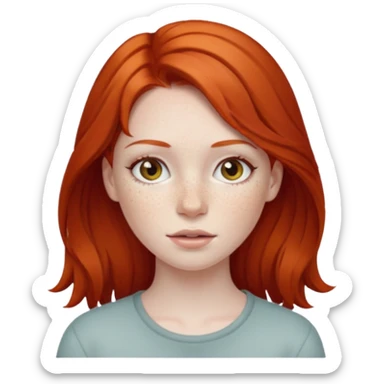 The red-haired girl sticker