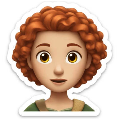 Merida from brave sticker