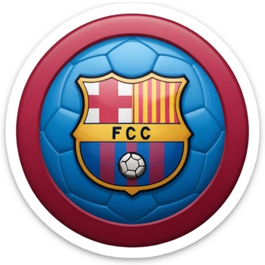 Barcelona fc значок команды sticker