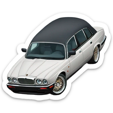 Jaguar xj40 slammed on BBS wheels sticker