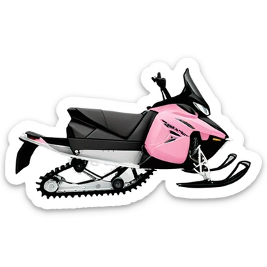pink arctic cat snowmobile  sticker