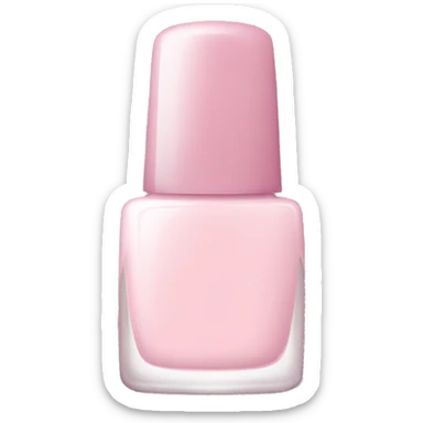 Light pink nail polish bottle  sticker