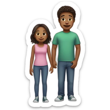 teenage and her big brother sticker