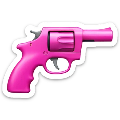 Pink gun sticker