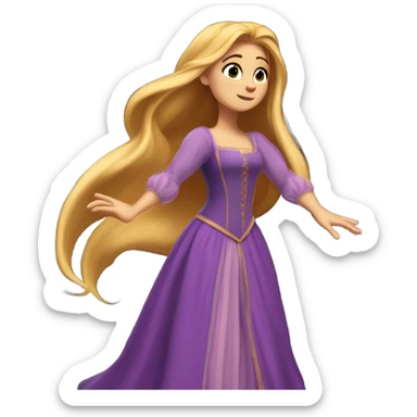 Rapunzel tangled sticker