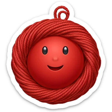 red ball of yarn sticker