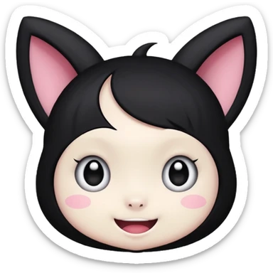 Kuromi Face sticker