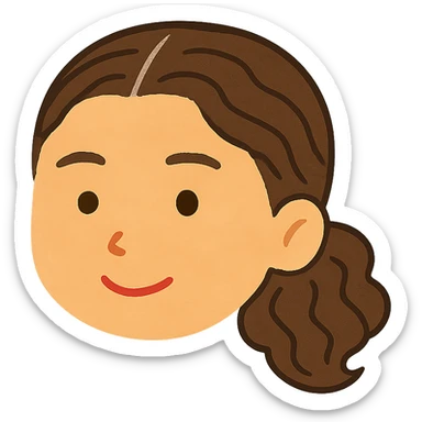 Edit the image to keep only Zendaya's head in Irasutoya style with soft colors, round face, simple features, and a friendly expression. Remove the neck entirely. The background should be transparent. The style should reflect the Irasutoya aesthetic with softness and simplicity. sticker