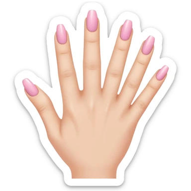 Light pink nails sticker