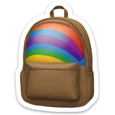 Rainbow backpack  sticker