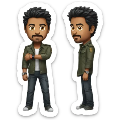 Vijay thalapathy fighting with rolex sticker