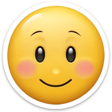 sad cute smiley face sticker