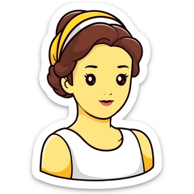 Belle from Disney sticker