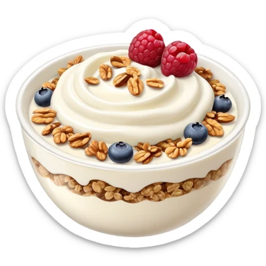 Greek yogurt bowl sticker