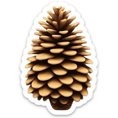 fir cone sticker