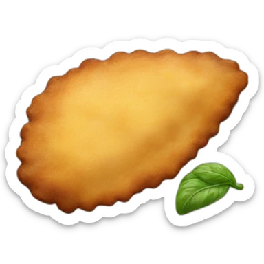 Milanesa, es una comida de carne empanada y frita sticker