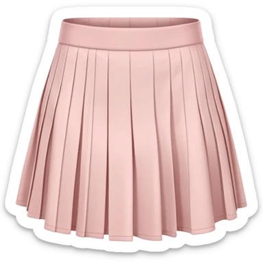 Powder pink tennis skirt sticker