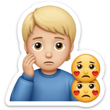 the kid is sad and the grade is F sticker