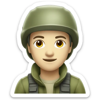 Defender from Land Rover, green khaki sticker