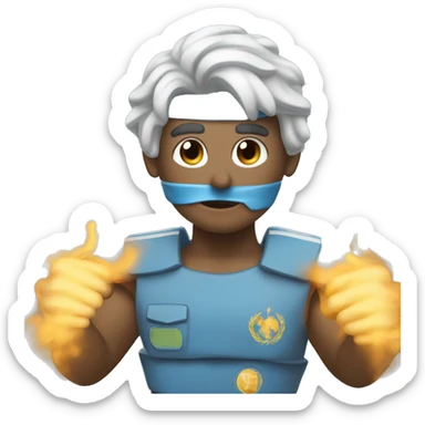 Un cóndor mostrando su fuerza  sticker