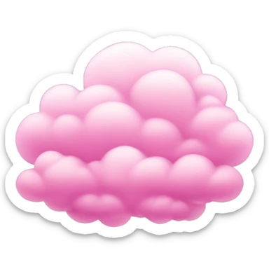 Pink clouds sticker