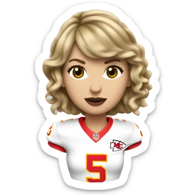 Taylor-Swift-kansas-city-chiefs sticker