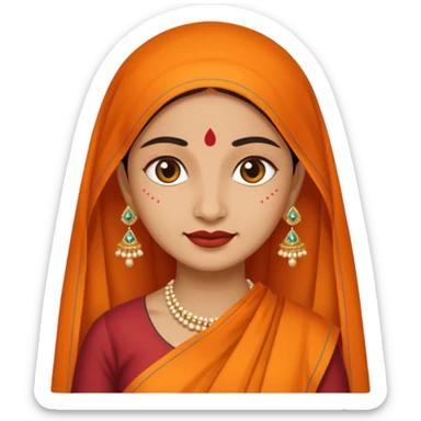 India woman sticker