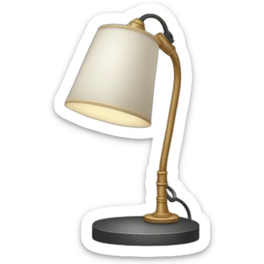desk lamp sticker