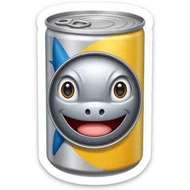 Tuna can sticker